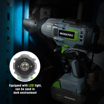 Llave de Impacto Inalámbrica 20V 1/2" con Batería y Cargador Rápido – 300 N·m