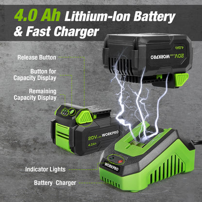 Llave de Impacto Inalámbrica 20V 1/2" con Batería y Cargador Rápido – 300 N·m