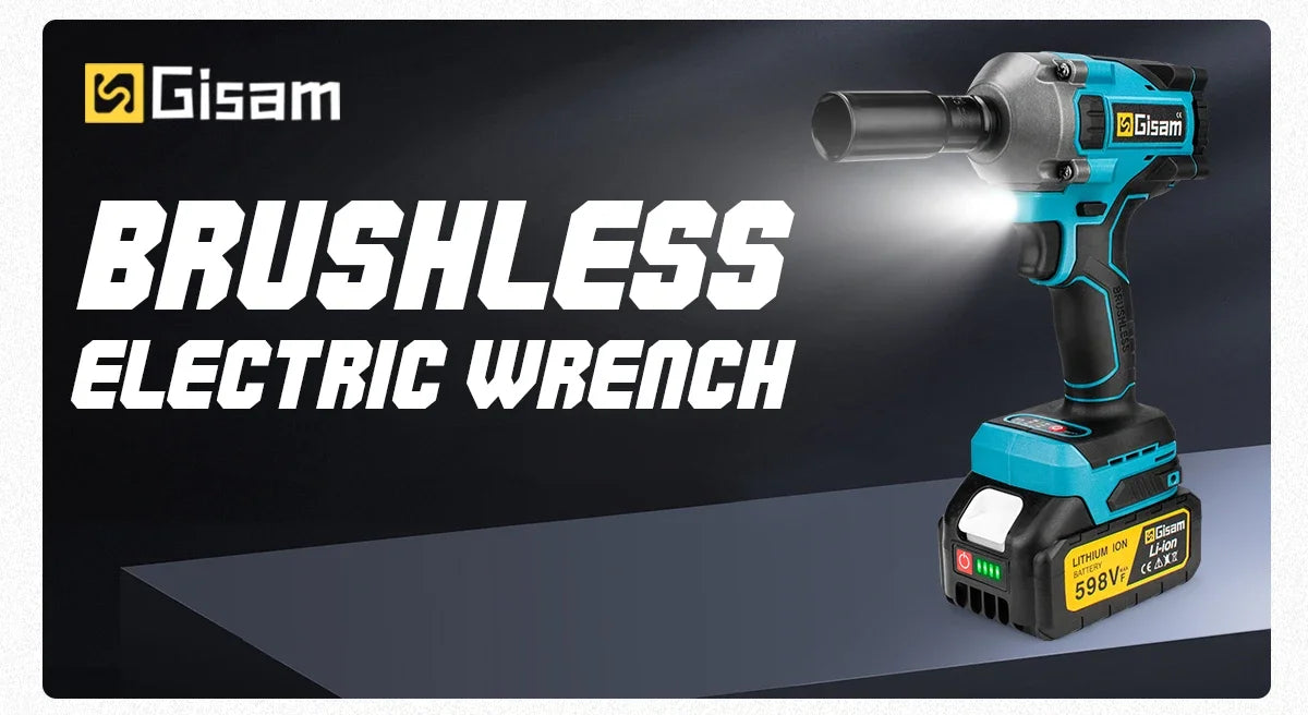 Llave de Impacto Inalámbrica Brushless 1000Nm 18V 1/2" Compatible con Baterías Makita