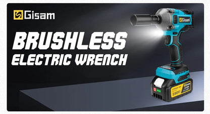 Llave de Impacto Inalámbrica Brushless 1000Nm 18V 1/2" Compatible con Baterías Makita