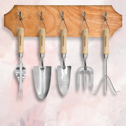 Set de Herramientas de Jardinería 8 Piezas con Bolso y Guantes